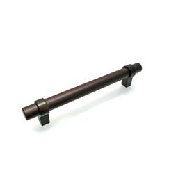 Richelieu Hardware 5016128BORB Contemporary Metal Pull - 5016 in Brushed Oil-Rubbed Bronze